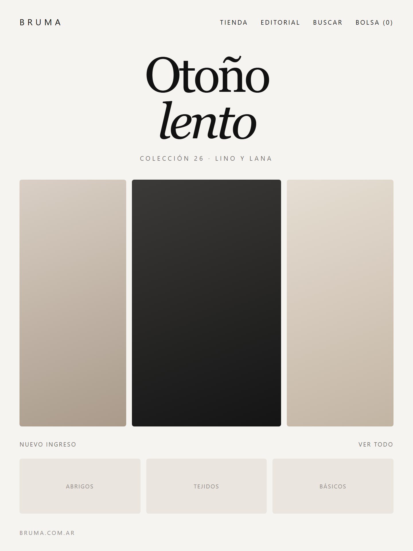 Tienda online de indumentaria