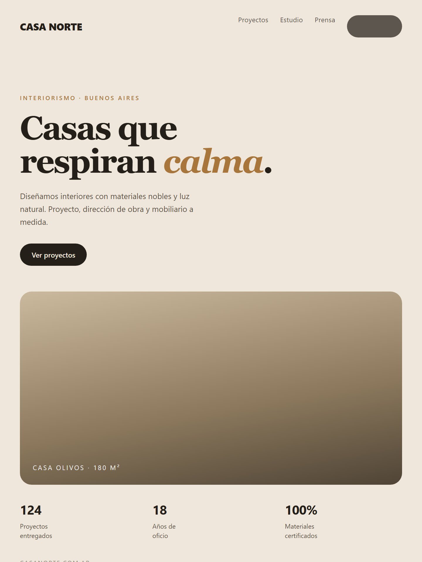 Tienda online de un estudio de interiorismo